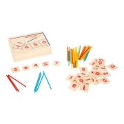 Thumbnail 2 of Small Foot Комплект математика, с цифри и пръчки, дървени, в кутия