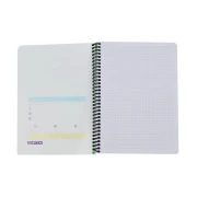 Thumbnail 3 of Gipta Тетрадка Chromo, А5, бяла хартия, малки квадратчета 5 x 5 mm, със спирала, PP корица, 60 листа