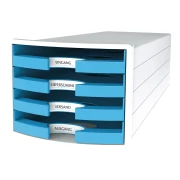 Thumbnail 3 of HAN Бокс за документи Impuls Trend, с 4 чекмеджета, светлосин