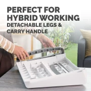 Thumbnail 7 of Fellowes Поставка за крака Breyta, бяла