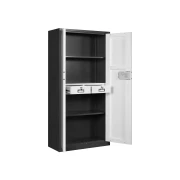 Thumbnail 4 of Шкаф RFG, метален, с електронно заключване, 90 х 42 х 185 cm, графит и бяло