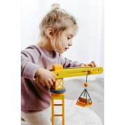 Thumbnail 9 of Small Foot Кран за строителна площадка, с аксесоари, дървени