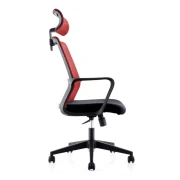 Thumbnail 4 of Директорски стол RFG Smart HB, дамаска и меш, Tilt механизъм, до 120 kg, черна седалка, червена облегалка