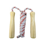 Thumbnail 1 of Въже за скачане, с дървени дръжки, 2.3 m