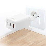 Thumbnail 3 of Зарядно за телефон TNB, 2 х USB Type-C, 1 х USB Type-A, 65 W, бяло