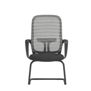 Thumbnail 4 of Посетителски стол RFG Mojito M, дамаска и меш, метална основа, до 120 kg, сиво-черен