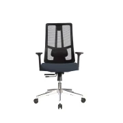 Thumbnail 3 of Ергономичен стол RFG Artur W, дамаска и меш, до 150 kg, тъмносива седалка, черна облегалка