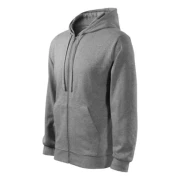 Thumbnail 3 of Malfini Мъжки суитшърт Zipper 410, размер XL, сив