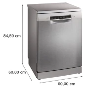 Thumbnail 9 of Съдомиялна машина Bosch SMS4EMI06E, свободностояща, серия 4, със защита от отпечатъци, за 14 комплекта, 60 cm