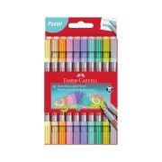 Thumbnail 4 of Faber-Castell Флумастери, двойни, 10 пастелни цвята
