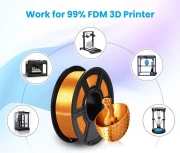 Thumbnail 2 of Филамент за 3D принтер Silk, PLA+, 1.75 mm, 1 kg, розов