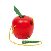 Thumbnail 3 of Small Foot Ябълка и червейче, за нанизване, дървени