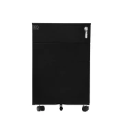 Thumbnail 4 of Контейнер RFG, метален, с три чекмеджета и ключ, 390 х 520 х 600 mm, черен