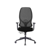 Thumbnail 4 of Ергономичен стол RFG STAR HB, дамаска и меш, Synchronous механизъм, до 150 kg, черна седалка, сива облегалка