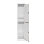 Thumbnail 4 of Гардероб RFG, единичен, метален, с две врати, 380 х 450 х 1850 mm, кехлибарен дъб и бяло