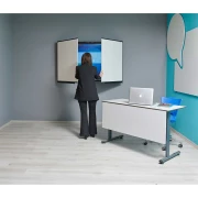 Thumbnail 4 of Office 1 Бяла дъска Wings, керамична, с 2 крила, за дисплей 86''