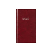 Thumbnail 2 of Календар-бележник Слим, седмичник, 9 x 16 cm, бордо