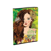 Thumbnail 29 of Тетрадка, A5, широки редове, офсетова хартия, мека корица, 60 листа, дизайни за момиче