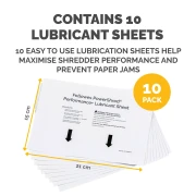 Thumbnail 6 of Листове за шредер Fellowes 4025601, намаслени, 10 броя