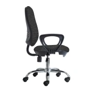 Thumbnail 5 of Ергономичен стол RFG Presto Chrome, текстил, до 130 kg, сив меланж