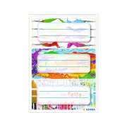 Thumbnail 2 of Herma Самозалепващи се етикети Цветове, ученически, 9 броя