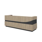 Thumbnail 3 of Ъглов модул за рецепция RFG Joy, ляв, с декорация дъга, ПДЧ, кехлибарен дъб и антрацит