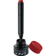 Thumbnail 4 of Faber-Castell Перманентен маркер Grip, със скосен връх, червен