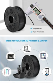 Thumbnail 3 of Филамент за 3D принтер, ABS, 1.75 mm, 1 kg, жълт