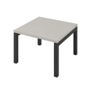 Thumbnail 1 of Ниска маса Narbutas Nova, 600 x 600 х 400 mm, квадратен плот, ПДЧ, перленосив меламин, черен метал, крак тип U