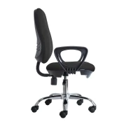 Thumbnail 5 of Ергономичен стол RFG Presto Chrome, екокожа, до 130 kg, черен