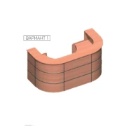 Thumbnail 6 of Рецепция R3, права, 120 x 74 x 113 cm