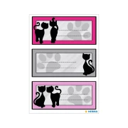 Thumbnail 2 of Herma Самозалепващи се етикети Черни котки, ученически, 9 броя