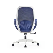 Thumbnail 3 of Офис стол RFG Egg W, дамаска и меш, полиамидна основа, до 130 kg, тъмносин