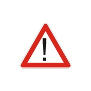 Thumbnail 1 of Пътен знак A39 - Други опасности, със стойка