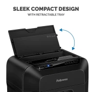 Thumbnail 6 of Шредер за унищожаване на документи Fellowes Automax 90M, Soho, Mini-Cut, P-4, 17 L, черен