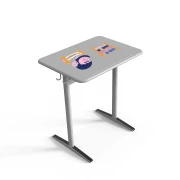 Thumbnail 4 of Ученическа маса RFG Riva, 650 х 450 х 760 mm, полипропилен, метална основа, сива