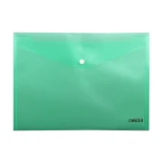 Thumbnail 2 of Office 1 Папка, А4, с копче, прозрачна, зелена