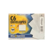 Thumbnail 5 of Office 1 Плик, C6, 114 x 162 mm, хартиен, със самозалепваща лента, бял, 100 броя