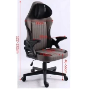 Thumbnail 5 of Геймърски стол RFG Blaze, текстил, Butterfly механизъм, полипропиленова основа, до 130 kg, черно-сив