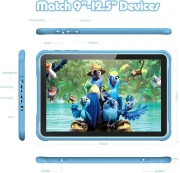 Thumbnail 4 of Таблет Pritom K10, 10'', Quad Core, 64 GB, 4 GB RAM, Android, 13, IPS, 7731E Quad Core, задна камера 8 MP, предна камера 2 MP, син