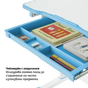 Thumbnail 7 of Ергономичен чин и стол RFG Ergo Tech B207, ученически, син цвят