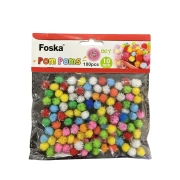 Thumbnail 3 of Foska Помпони за декорация, с блясък, 100 броя