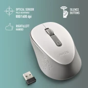 Thumbnail 2 of Мишка NGS Dew, безжична, 3 бутона, 1600 dpi, бяла