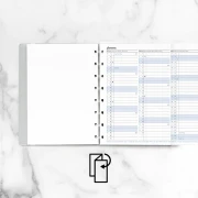 Thumbnail 2 of Filofax Пълнител за тефтер, А5, за 2024 година, 1 година на страница в разгъвка