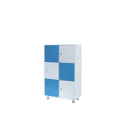 Thumbnail 1 of Шкаф RFG Dale, с 6 отделения, 800 х 400 х 1200 mm, ПДЧ, бяло-син