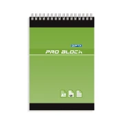 Thumbnail 3 of Gipta Тефтер Pro-Block, А7, бяла хартия, широки редове, картонена корица, със спирала, 40 листа