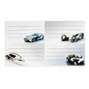 Thumbnail 2 of Top Office Самозалепващи се етикети, ученически, коли, 40 броя