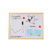 Thumbnail 2 of Office 1 Бяла дъска, магнитна, с дървена рамка, 60 x 90 cm