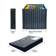 Thumbnail 6 of Rapesco Папка Germ-Savvy Supafile, тип хармоника, с 13 отделения, черна