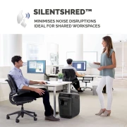 Thumbnail 5 of Шредер за унищожаване на документи Fellowes AutoMax 150C, Cross-Cut, 32 L, P-4, време за работа 12 мин, време за почивка 25 мин, ниво на шум 65 dB